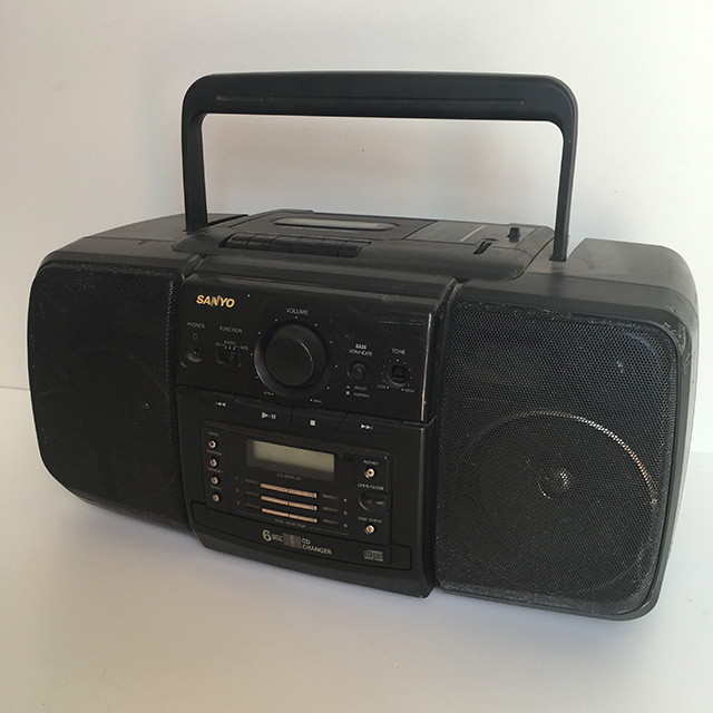 RADIO, Boombox - Black Sanyo